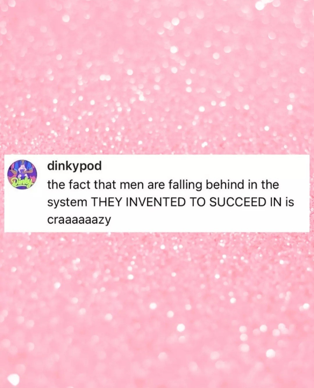 Created by men but falling behind?